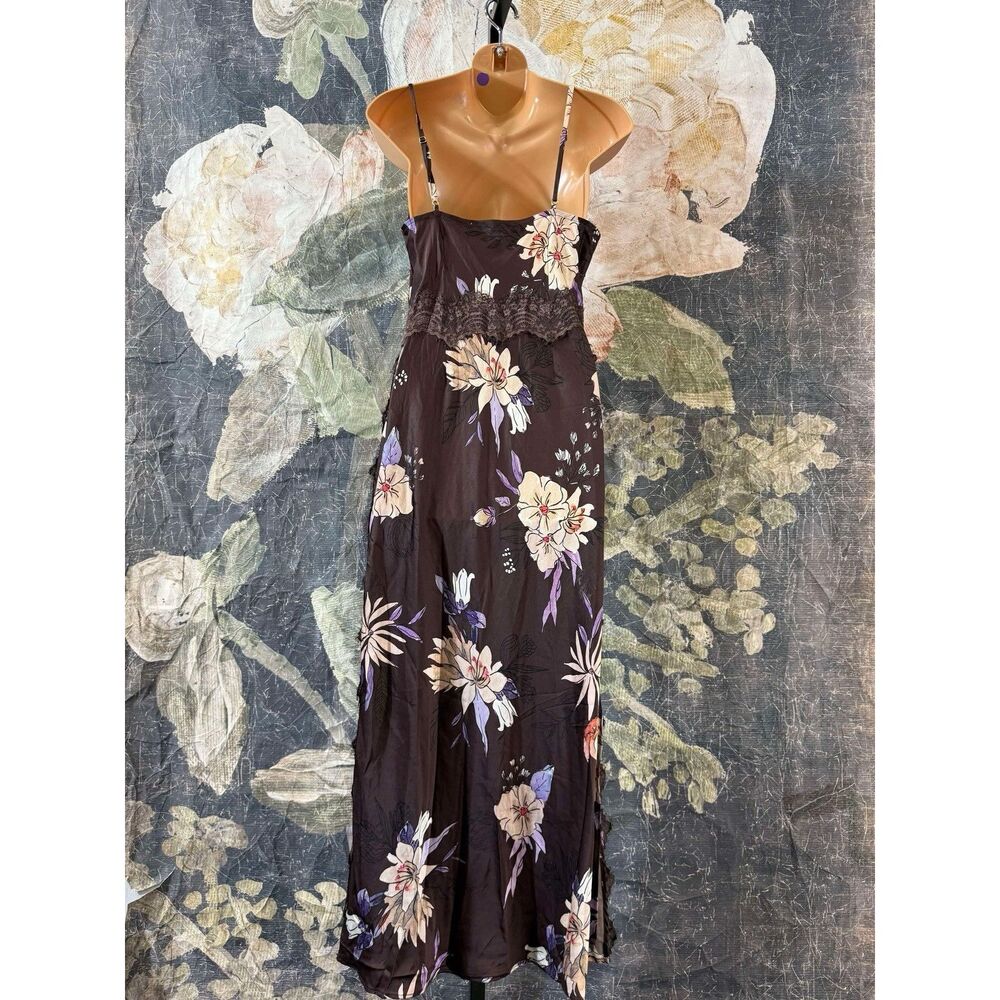 NWT Anthropologie Hutch Satin Midi Slip Dress Size Medium - Picture 5 of 11
